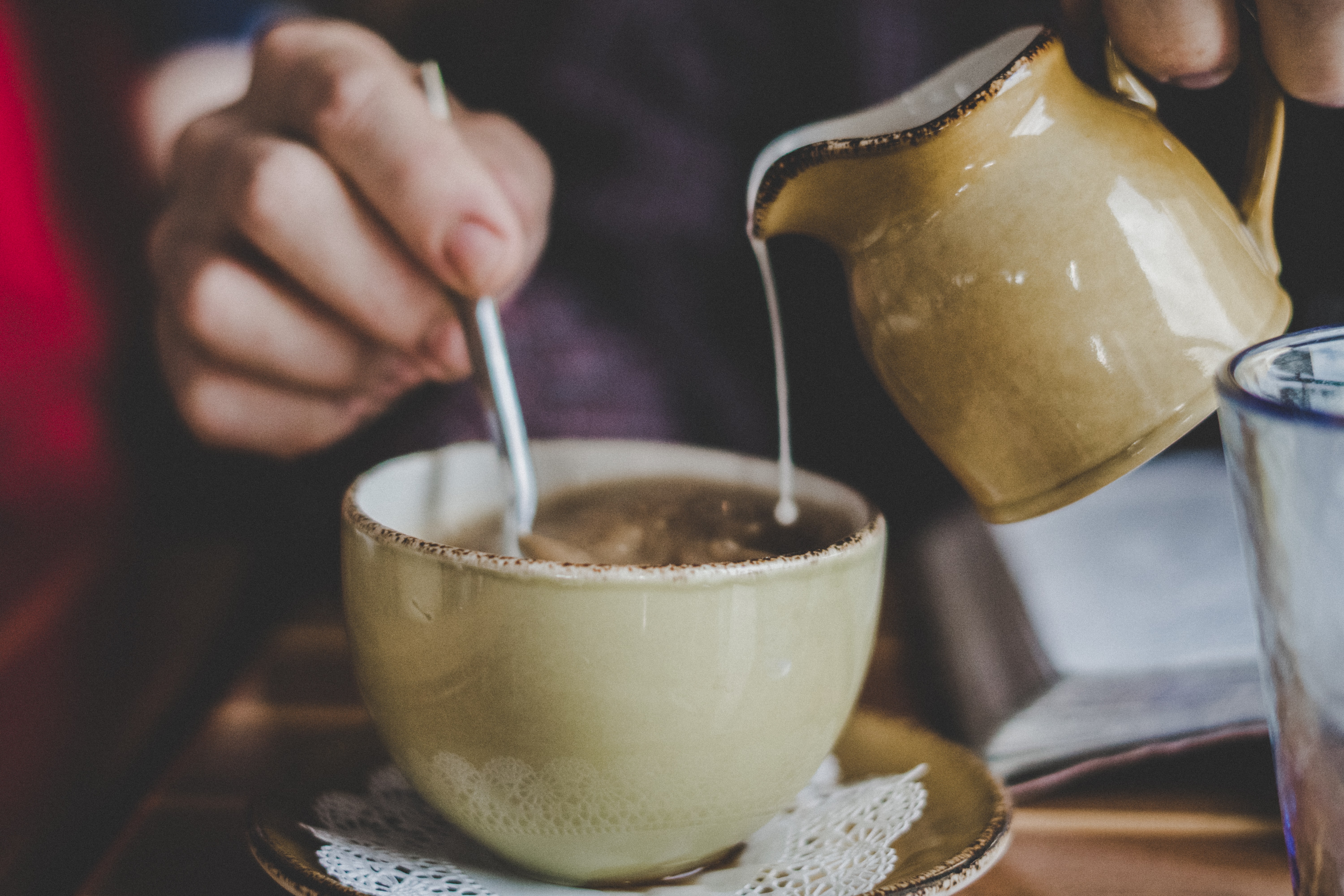 A green cup of tea